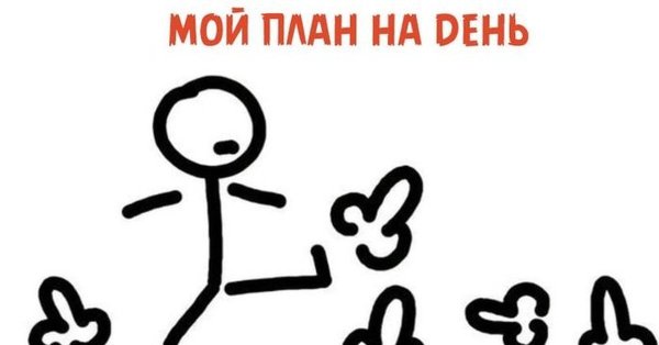 Мем планы на день пинать