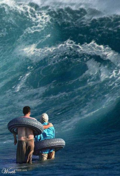 Человек в океане