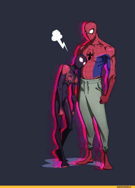 Майлз Моралес через вселенные паук