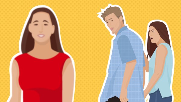 Парень оглядывается