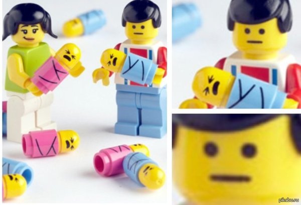 Смешной лего человечек