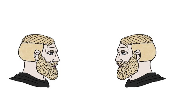 Два бородатых мужика Мем