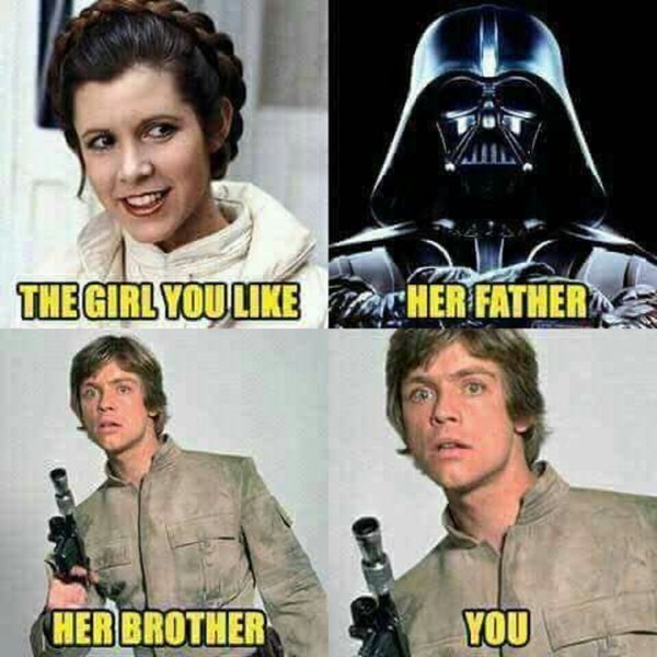 Дарт Вейдер и люк Скайуокер