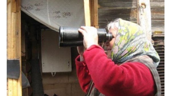 Бабка следит