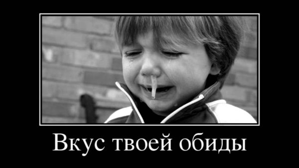 Демотиваторы про обиду