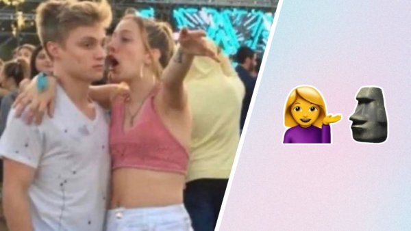 Girl explaining Мем