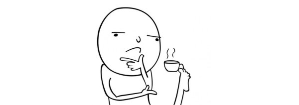 Задумался с чашкой в ноге