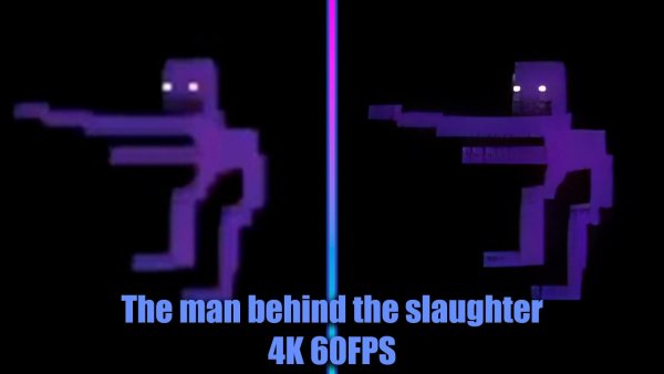 Фиолетовый парень танцует