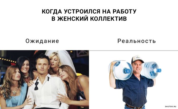 Устроился в женский коллектив ожидание реальность