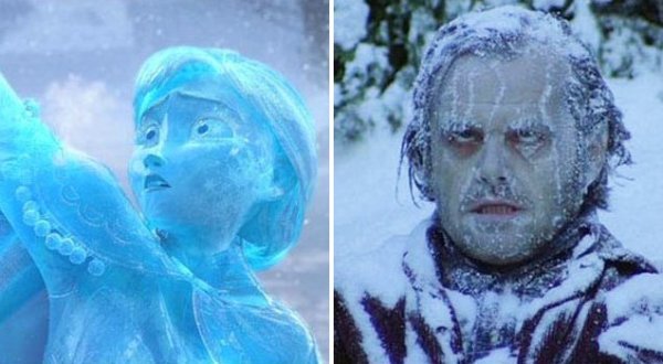 Джек Николсон сияние замерз