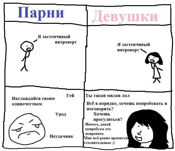 Девушка интроверт