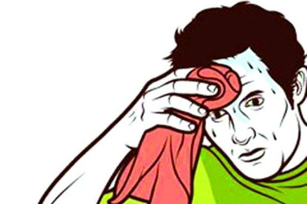 Человек в поту