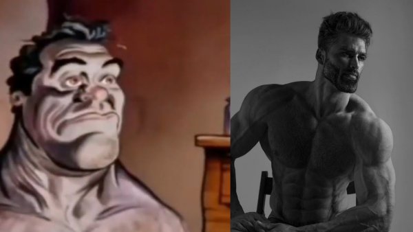 Накаченые мужик из мема