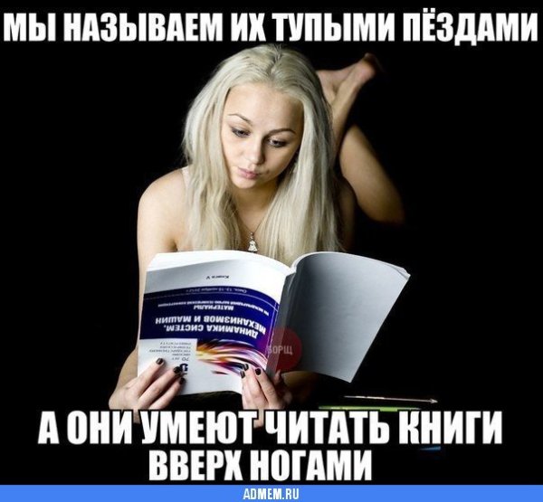 Тупая баба и книги мемы