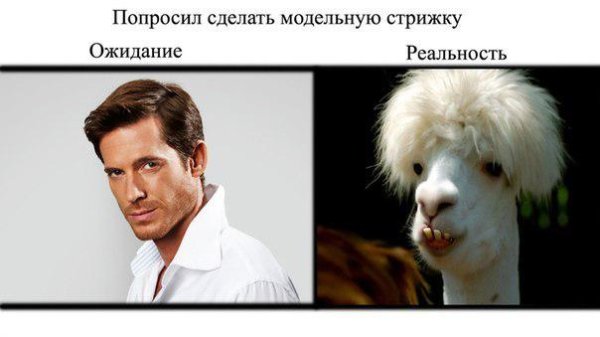 Прическа ожидание реальность