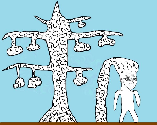 Человек с большим мозгом Мем