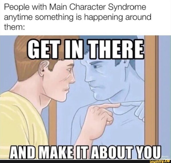 Человек тычет в зеркало