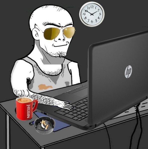 Мем за компом