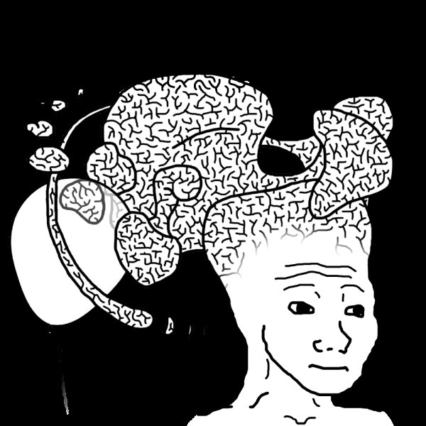 Wojak с большим мозгом