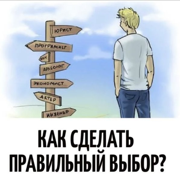 Правильный выбор иллюстрация