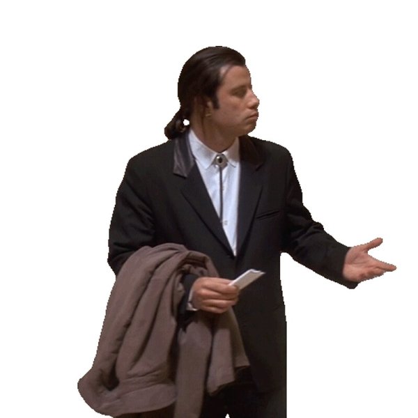 Джон Траволта Криминальное чтиво Мем