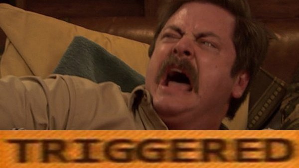 Рон Свонсон кричит Мем