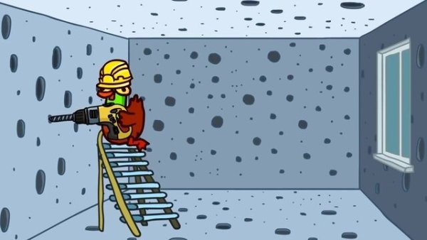 Соседи сверлят перфоратором