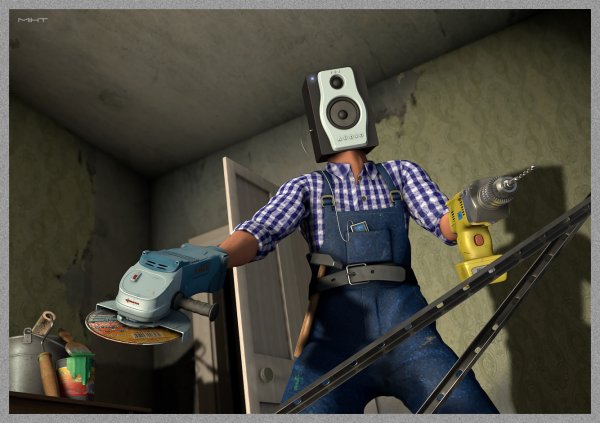 Сосед с дрелью