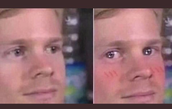 Чувак моргает