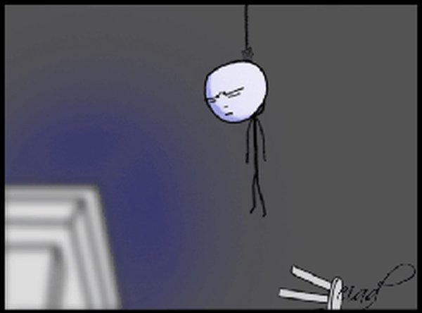 Человечек повесился