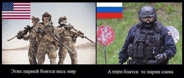 Российская и американская армия