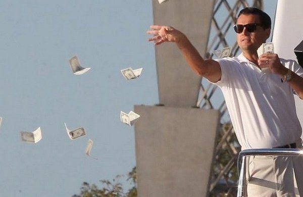 Волк с Уолл стрит деньги на ветер