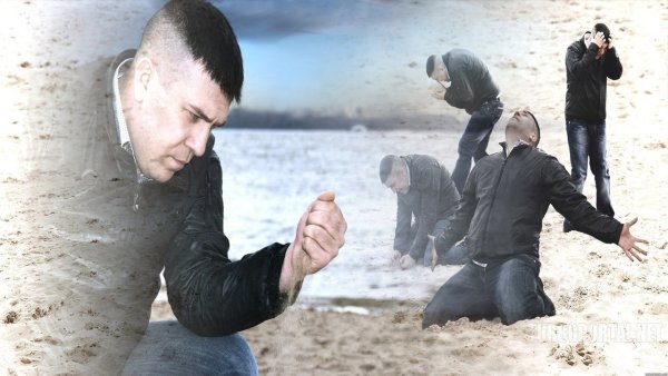 Мемы мужик с песком