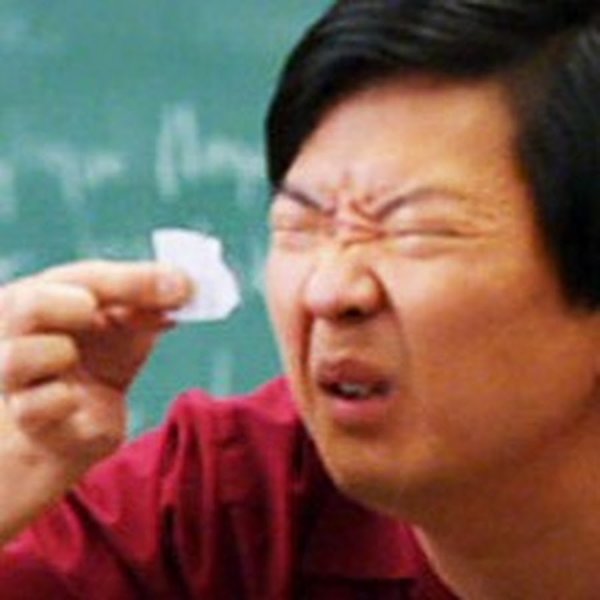 Кореец щурится