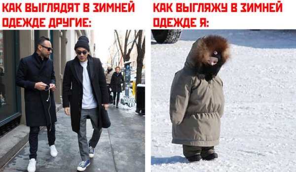 Зимой одежда юмор