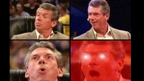 Винс макмэн падает со стула