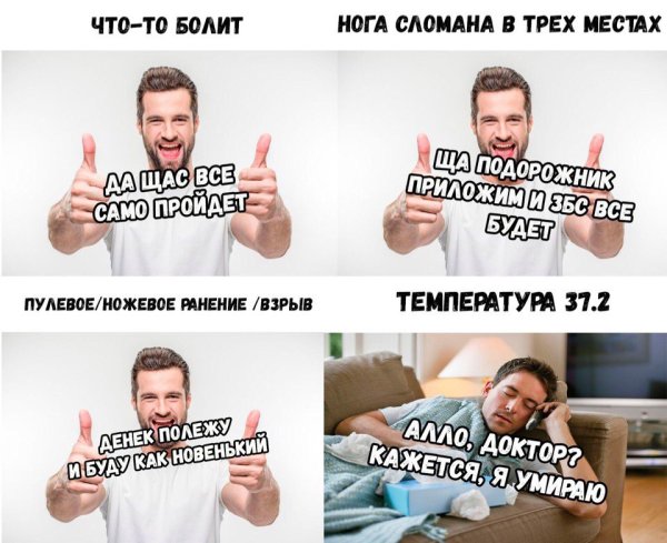 Как болеют мужчины и женщины