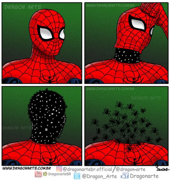 Шутки про человека паука