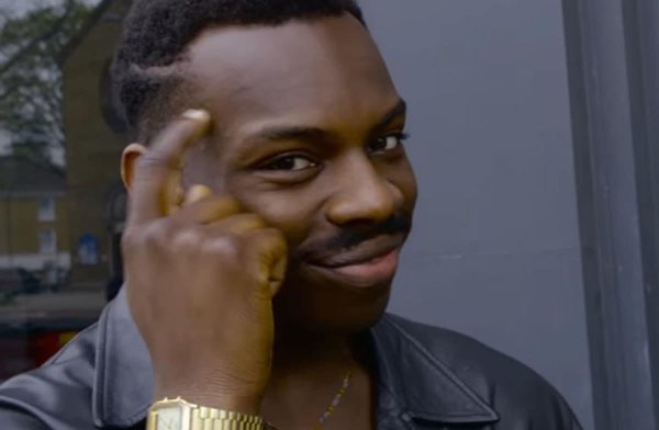 Негр задумался