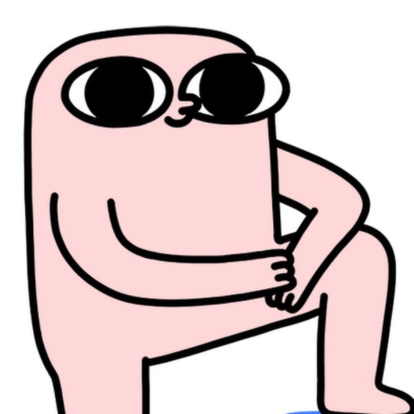 Розовый человечек