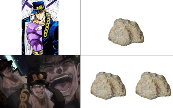 2 Одинаковых камня Джоджо