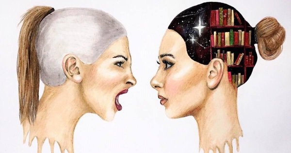 Иллюстрации глупый и умный