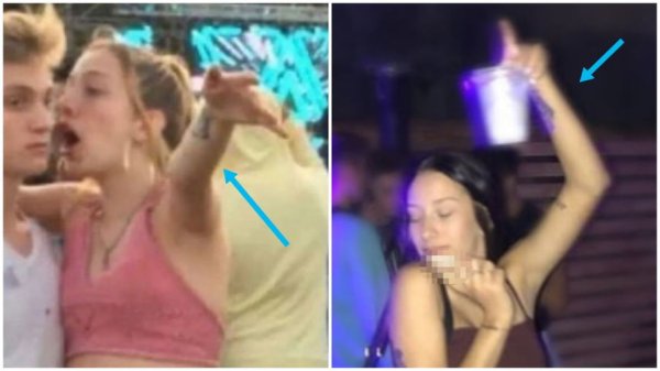 Мем девушка на ухо