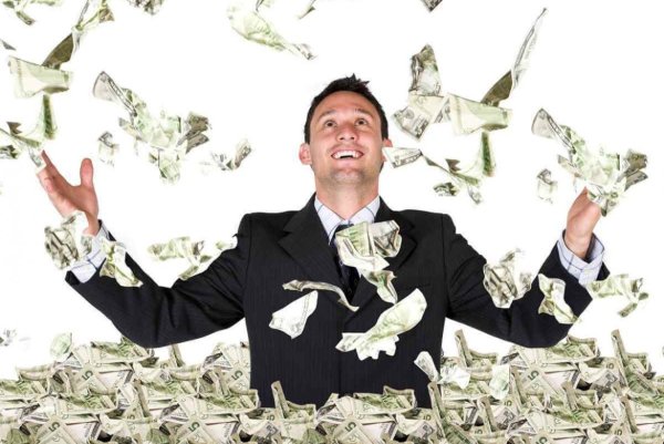 Бизнесмен с деньгами