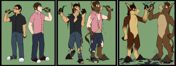 Превращение человека в животное