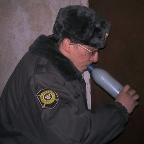 Накуренный милиционер