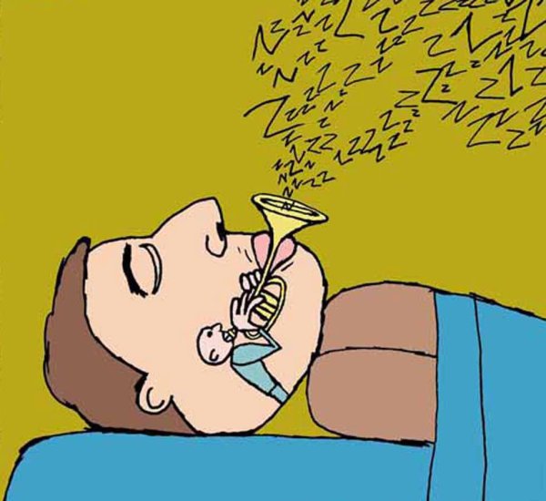 Женщина храпит карикатуры