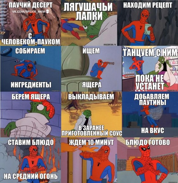 Человек паук мемы