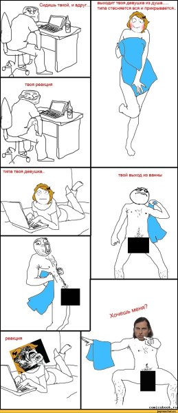 Комиксы про ванну