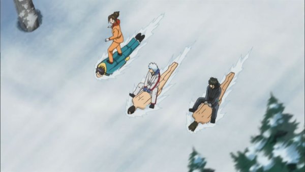 Гинтама Сегун на сноуборде